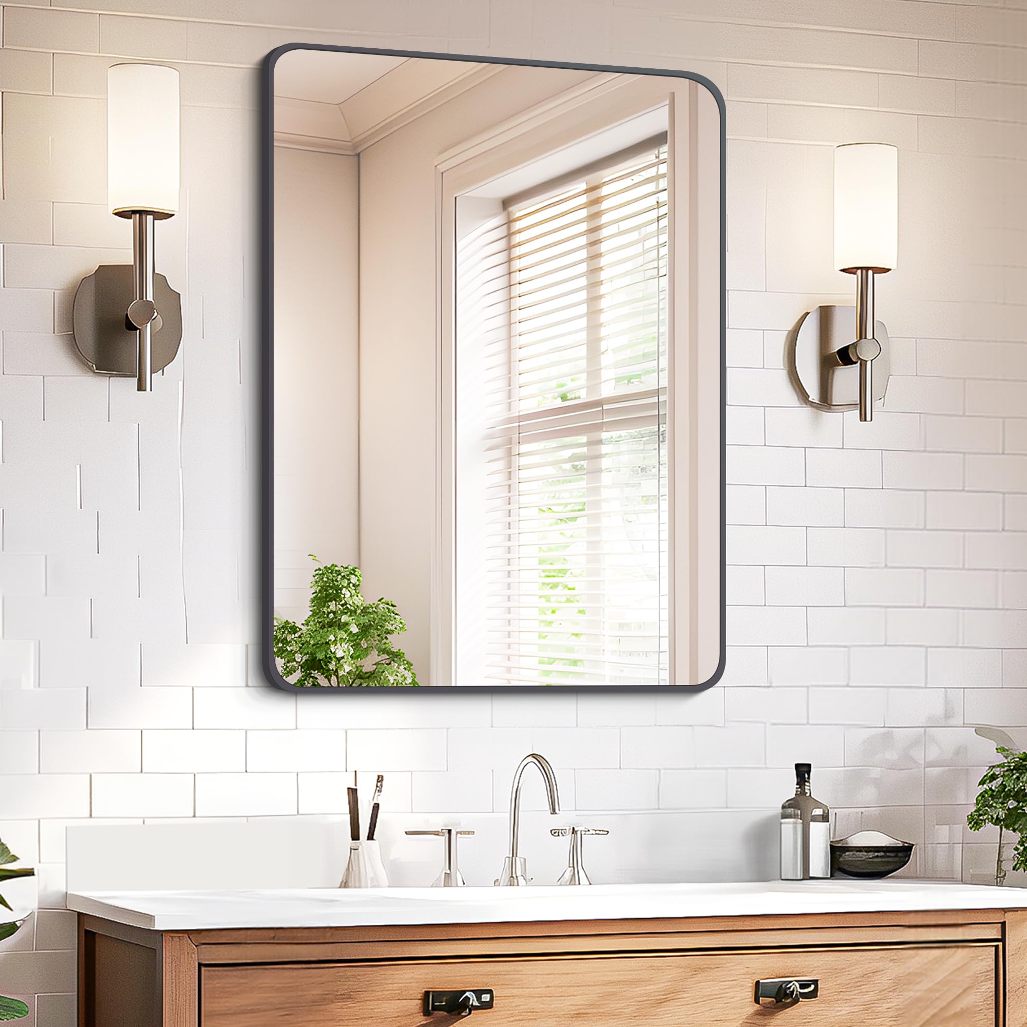 MOEBE MIRROE BLACK φ20cm Table mirror Ø20 cm from MOEBE - NordicNest.com